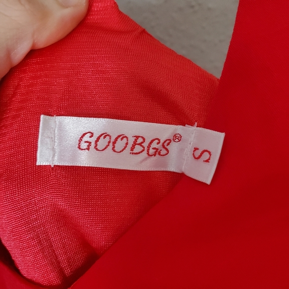 GOOBGS Women's 1950s Retro Vintage Spaghetti Strap Cocktail Swing Dress Pockets - Picture 2 of 8